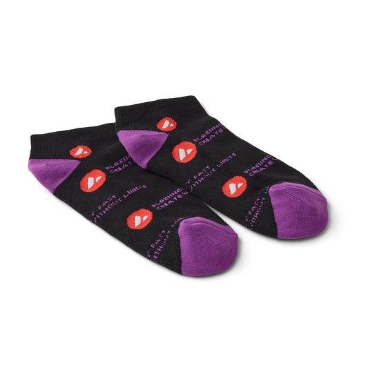 Avalanche "Blazing Fast Chains" Custom Socks (Purple Edition)